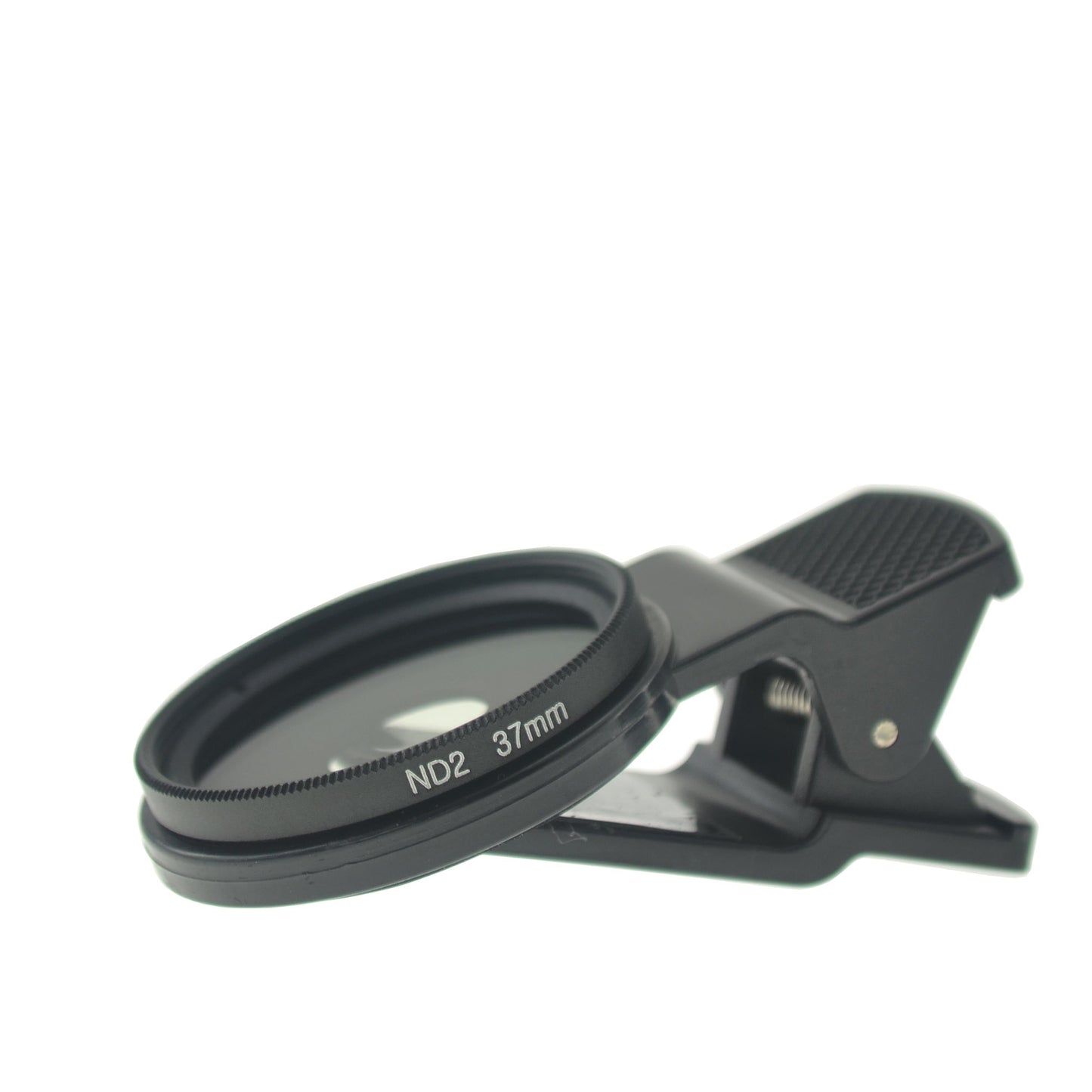 SYSTEM-S ND2 Filter 37 mm Neutraldichtefilter Graufilter mit Clip für Smartphone