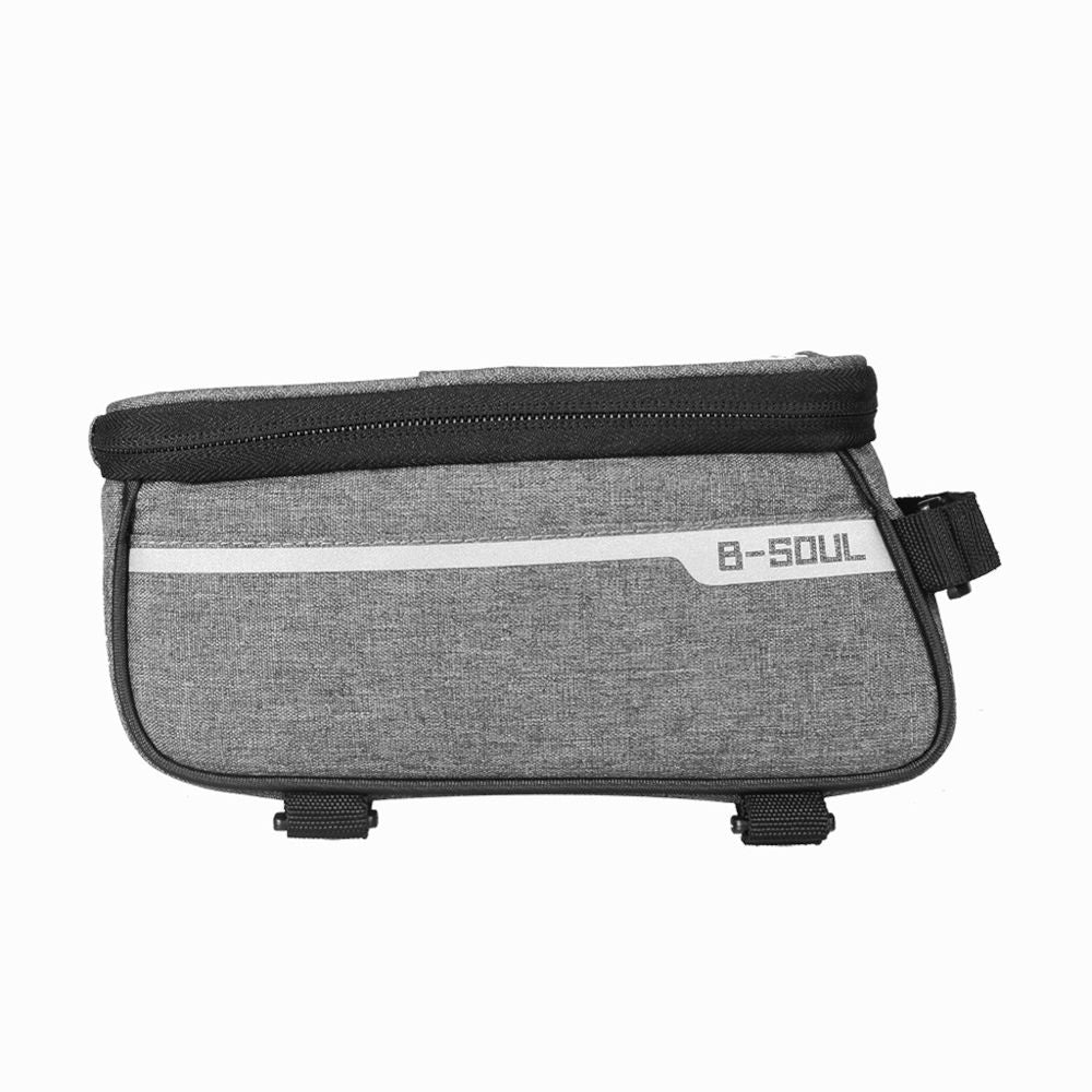 SYSTEM-S Fahrrad Tasche Halterung in Grau Befestigung für Smartphone