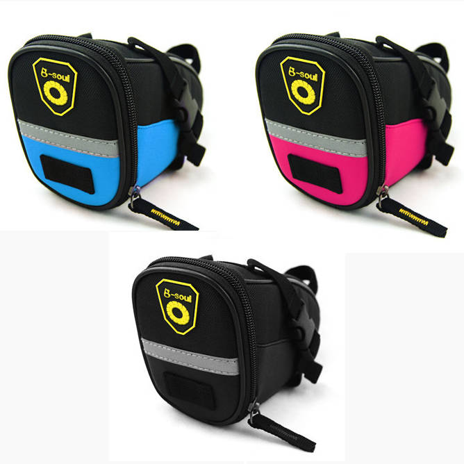SYSTEM-S bicycle saddle bag holder attachment waterproof in light blue