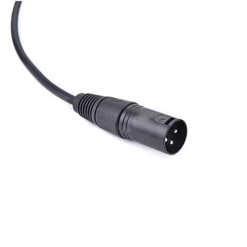 SYSTEM-S LAN cable 30 cm RJ45 socket to XLR 3 pin plug screw in black