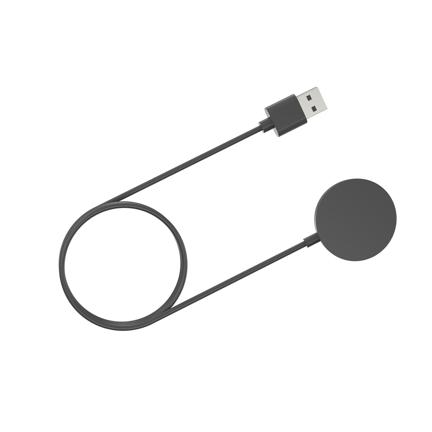 SYSTEM-S USB 2.0 Kabel 100 cm Ladestation für Xiaomi Huami Amazfit Nexo Smartwach Schwarz