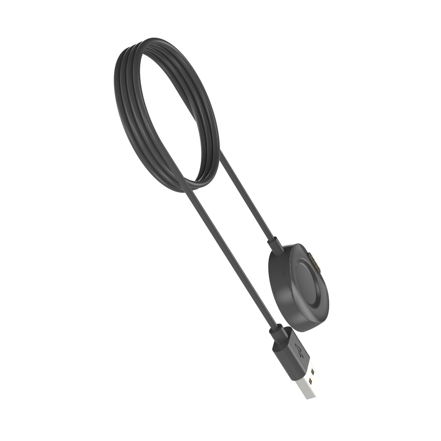 SYSTEM-S USB 2.0 Kabel 100 cm Ladestation für Xiaomi Huami Amazfit Nexo Smartwach Schwarz