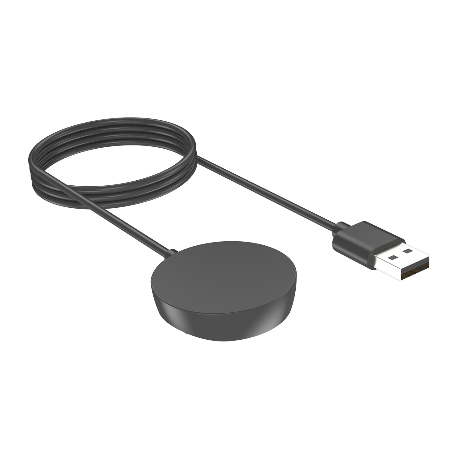 SYSTEM-S USB 2.0 Kabel 100 cm Ladestation für Xiaomi Huami Amazfit Nexo Smartwach Schwarz