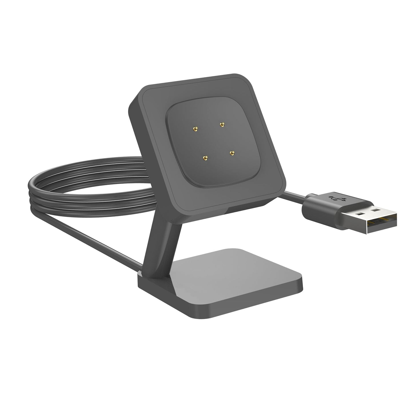 SYSTEM-S USB 2.0 Kabel 100 cm Ladestation für Fitbit Versa 4 3 Sense 2 1 Smartwatch