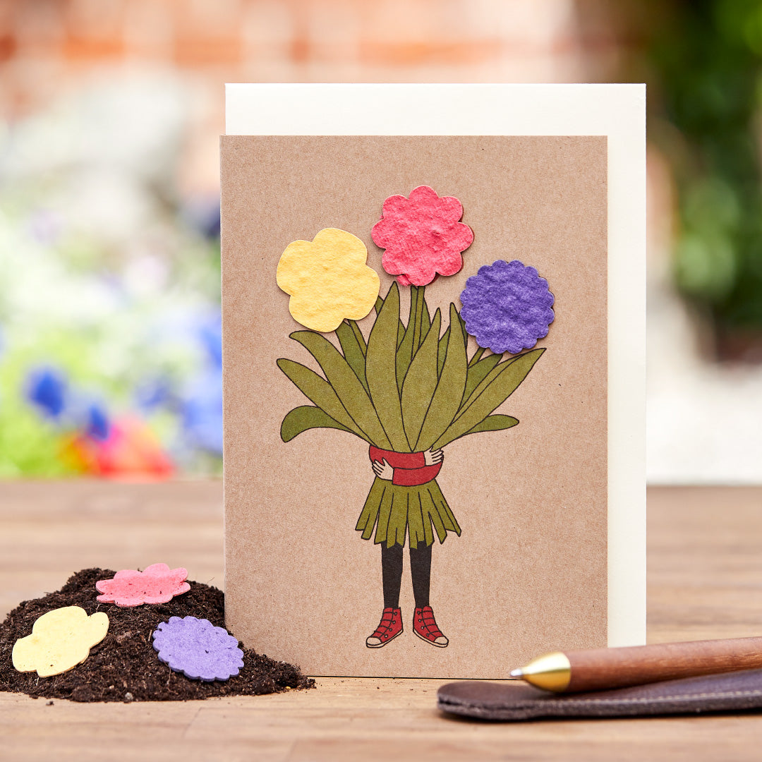Greeting card "Flower Girl"