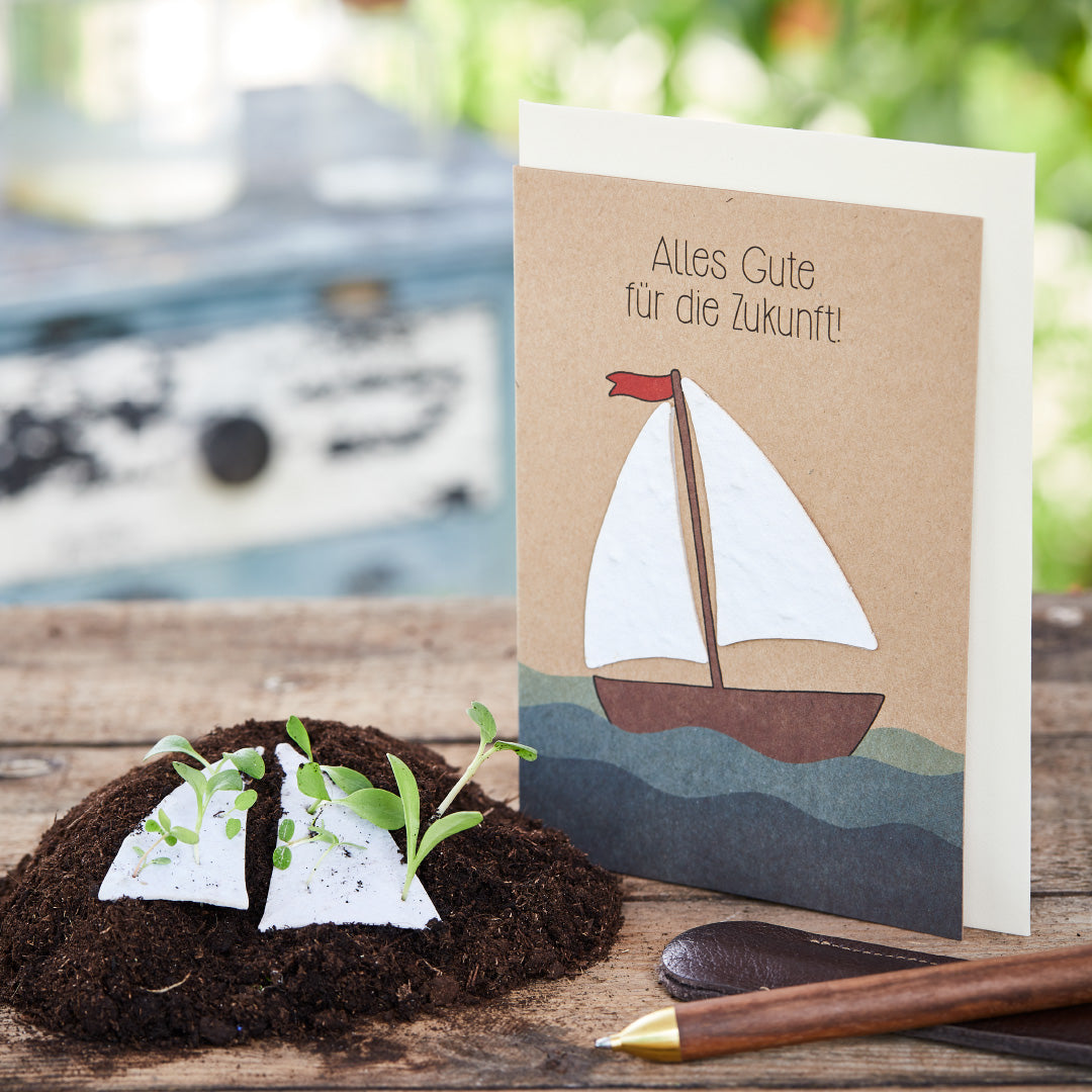 Greeting card "All the best for the future"