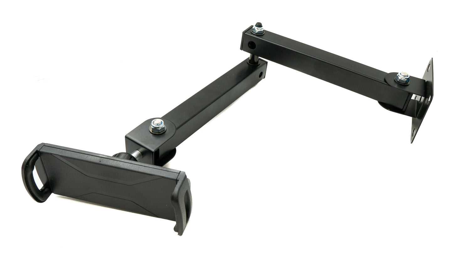 Wall mount aluminum arm 180° tiltable for tablets from 13 to 28 cm