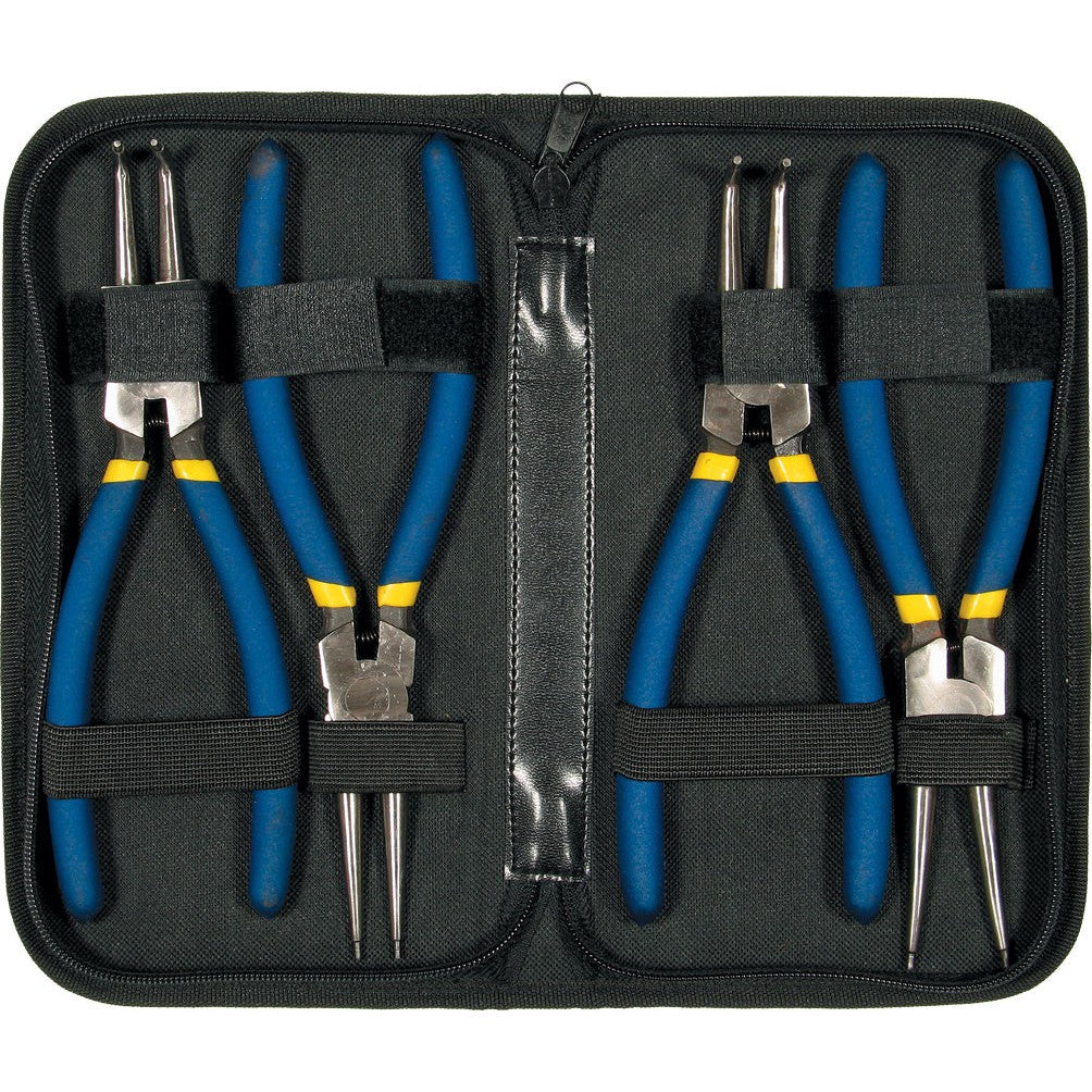225 mm Sprengringzangen-Satz Seegeringzange für Außen- und Innensicherung 4-tlg.