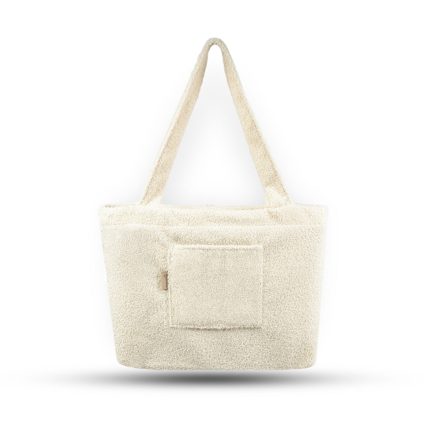 Shopper Mom Bag Boucle Teddystoff- Ideal für den Alltag, Kinderwagen, Cross Shoulder