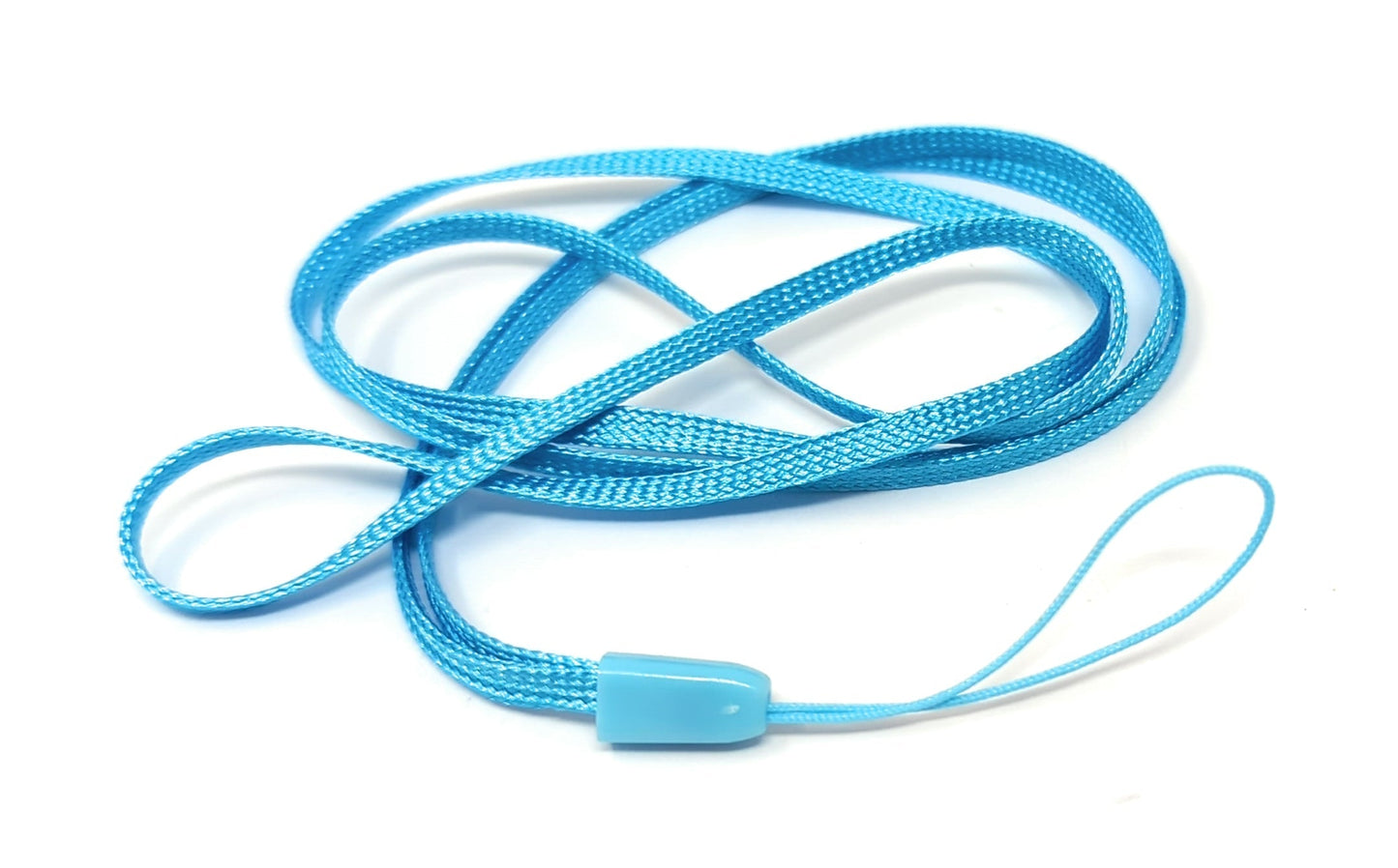 SYSTEM-S Neck Strap Lanyard with Loop in Blue for Smartphone MP3 Player