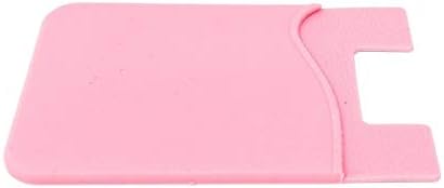 System-S 10x Smartphone Kartenhalter Silkonhülle Kartenetui in Pink