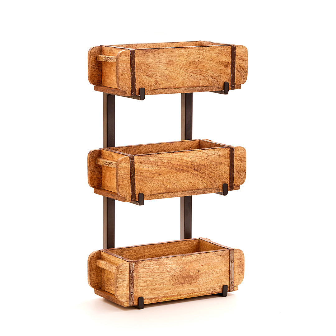 Set: 6 brick molds with 2 stands