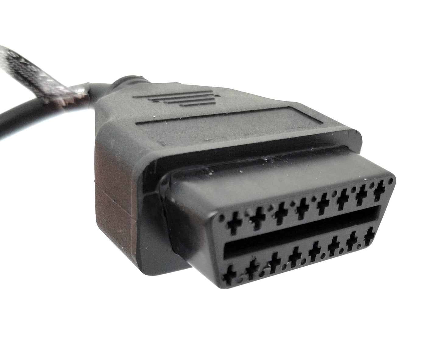 SYSTEM-S OBD Kabel 35 cm OBD 2 Buchse für BMW 20pin in Schwarz für Auto Diagnose