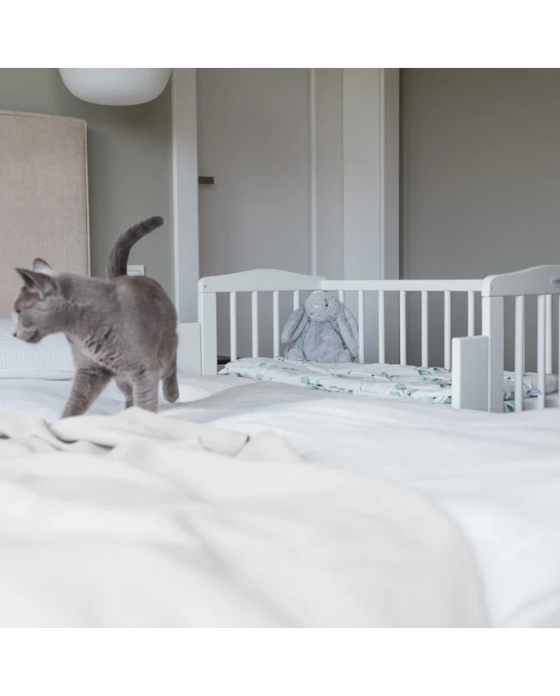 Babybett Beistellbett Babywiege - 2 in 1 mit Matratze