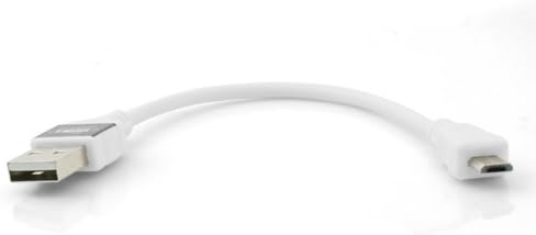 SYSTEM-S 10 cm High Speed Micro USB Ladekabel für doppelt so schnelles Aufladen Double Time charging doppelte Ladegeschwindigkeit 2x Schneller in weiß - DREIKS