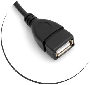 SYSTEM-S Mini USB 90° Grad links gewinkelt Winkelstecker auf USB Typ A (female) Buchse Kabel Daten- und Ladekabel 13 cm