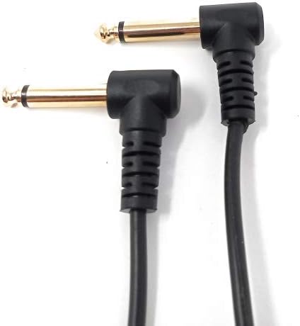 SYSTEM-S Audio Y Kabel 22 cm 6,35 mm Stereo 2x Klinke Stecker zu Buchse Adapter Schwarz