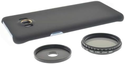 SYSTEM-S ND Filter 37 mm Set Neutraldichtefilter Graufilter mit Hülle für iPhone 7 Plus und 8 Plus