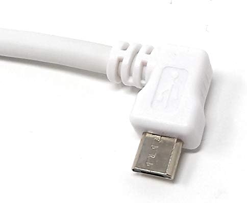 SYSTEM-S Micro USB Kabel 300 cm links gewinkelt