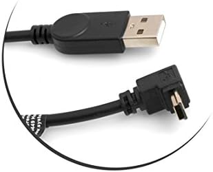 SYSTEM-S Mini USB Kabel 90° Grad abwärts gewnkelt Winkel Datenkabel Ladekabel Adapter 27 cm