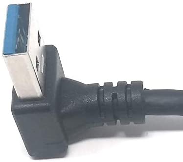 System-S USB Typ A 3.0 auf USB Typ A 3.0 Kabel Abwärts gewinkelt 59 cm