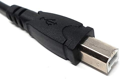 SYSTEM-S USB 3.1 Kabel 25 cm Typ C Buchse zu Typ B Stecker Adapter in Schwarz