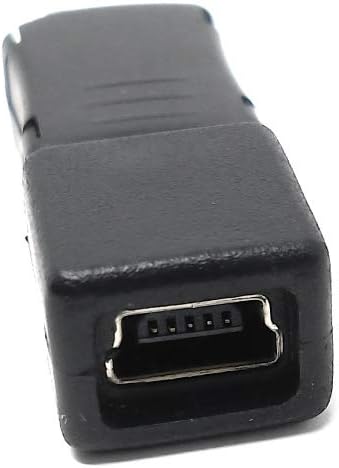 System-S USB 2.0 adapter Micro B male to Micro B female in black