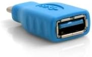 SYSTEM-S USB 3.1 Typ C Stecker (male) auf USB A 3.0 Buchse (female) Kabel Adapter Converter