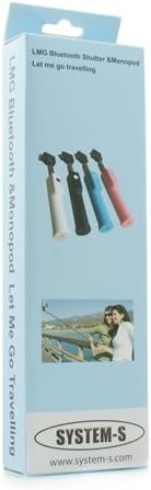System-S Universal Monopod Selfiepod Selfie Stick Holder Stick for Selfies Self-portraits Photography Photos Images Video with Bluetooth Remote Shutter for Smartphone Cell Phone