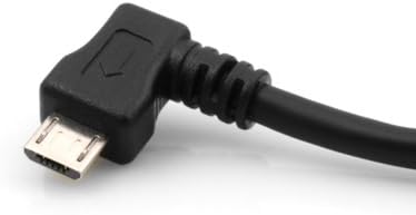 System-S USB A Host zu Micro USB OTG Kurzkabel 12 cm mit 90° Winkelstecker