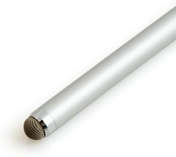 SYSTEM-S Stylus 2 in 1 Touch Pen Textile Fiber Tip for Smartphone Tablet