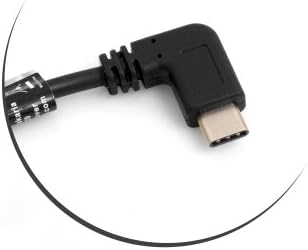 USB 3.1 Type C 90° angled plug to USB 2.0 A data cable charging cable 27 cm