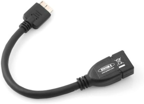 System-S Micro USB 3.0 OTG Host Adapter Kabel (USB A Host zu Micro-B Stecker) 10 cm
