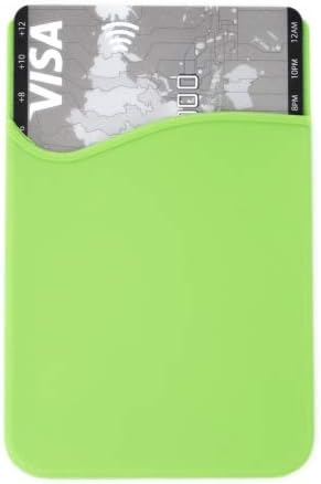 System-S 10x Smartphone Card Holder Silicone Case Card Case in Green