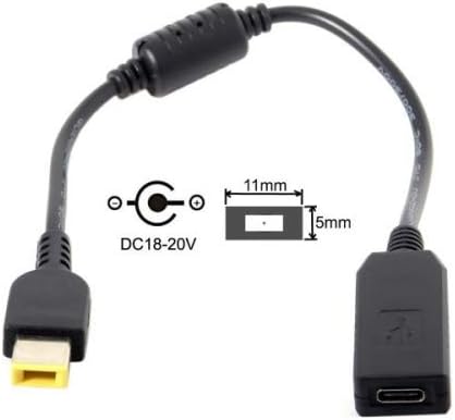 SYSTEM-S USB 3.1 cable 23 cm Type C female to Rectangle 11.0 x 5.0 mm male