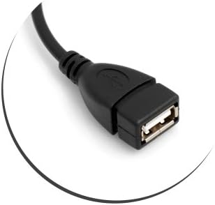 SYSTEM-S USB Kabel 2.0 Typ A (male) 90° gewinkelt Aufwärts Winkel auf USB 2.0 Typ A (female) Ladekabel Datenkabel Verlängerungskabel 20 cm