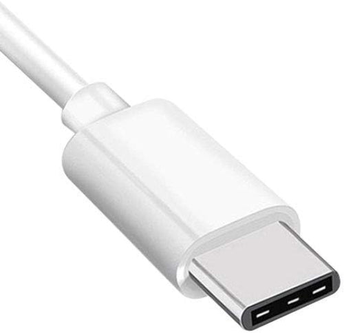 SYSTEM-S USB 3.1 Kabel 1 m Typ C Stecker zu 2.0 Typ A Stecker in Weiß