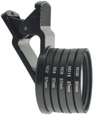 SYSTEM-S ND Filter Set 37 mm Neutraldichtefilter Graufilter mit Clip für Smartphone