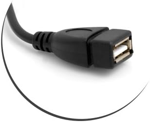 SYSTEM-S USB Kabel 2.0 Typ A (male) 90° gewinkelt Abwärts Winkel auf USB 2.0 Typ A (female) Ladekabel Datenkabel Verlängerungskabel 20 cm
