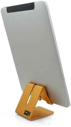 System-S Metall Halter Ständer Stand in Gold Farbe für Handy Smartphone E-Book Reader Tablet PC - DREIKS