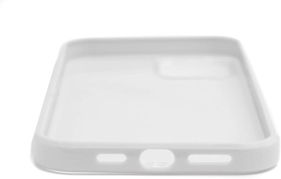 SYSTEM-S Schutzhülle aus Silikon in Weiß Transparent Hülle kompatibel mit iPhone 12