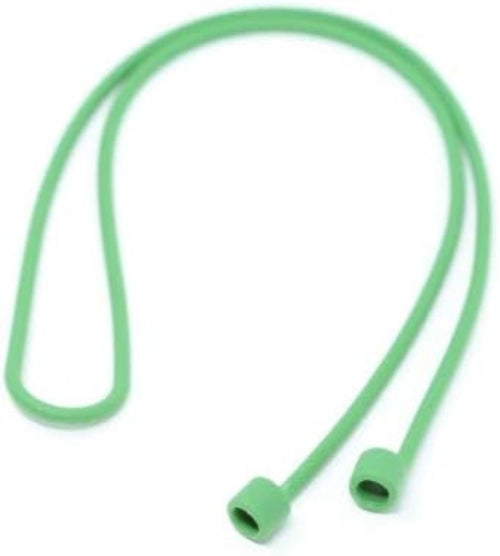 System-S 1x Silikon Halteband Holder für AirPods Kopfhörer in Grün