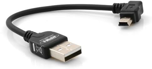 SYSTEM-S Mini USB Kabel 10 cm 90° gewinkelt