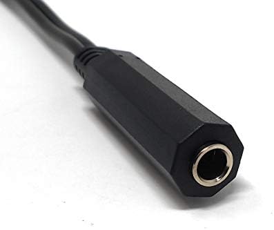 SYSTEM-S Audio Y Kabel 22 cm 6,35 mm Stereo 2x Klinke Stecker zu Buchse Adapter Schwarz