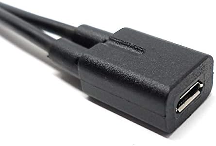 SYSTEM-S USB 2.0 Y cable 25 cm Micro B female to Type C and Micro B male