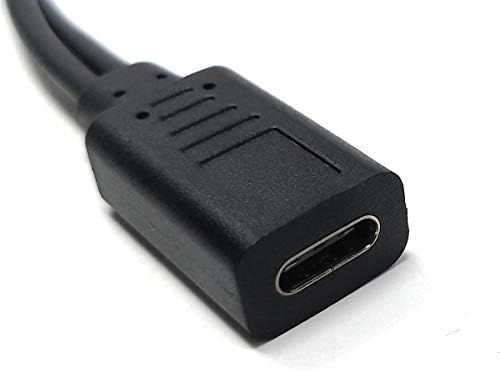 SYSTEM-S USB 3.1 Y Kabel 25 cm Typ C Buchse zu 2x 2.0 Micro B Stecker in Schwarz