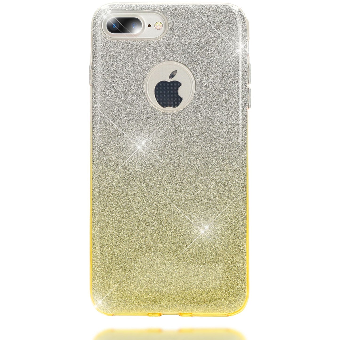 iPhone 8 Plus / 7 Plus Hülle Handyhülle von NALIA, Dünnes Glitzer Case Bling Etui
