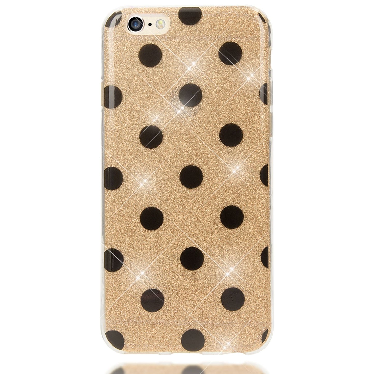 Apple iPhone 6 6S Punkte Handy Hülle von NALIA, Silikon Cover Case Schutz Glitter