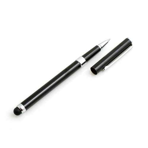 SYSTEM-S Stylus 2 in 1 Stift Kugelschreiber für Tablet PC Smartphone - DREIKS