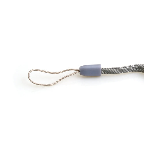 SYSTEM-S Neck Strap Lanyard with Loop in Grey for Smartphone MP3 Player